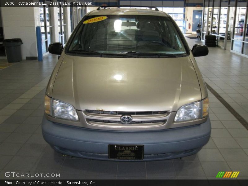 Desert Sand Mica / Oak 2000 Toyota Sienna LE