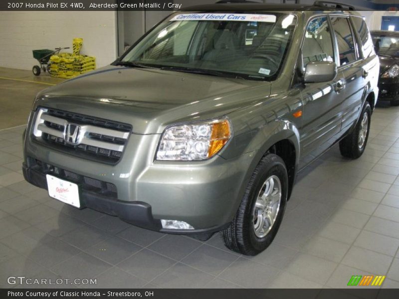 Aberdeen Green Metallic / Gray 2007 Honda Pilot EX 4WD