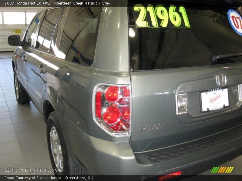 Aberdeen Green Metallic / Gray 2007 Honda Pilot EX 4WD