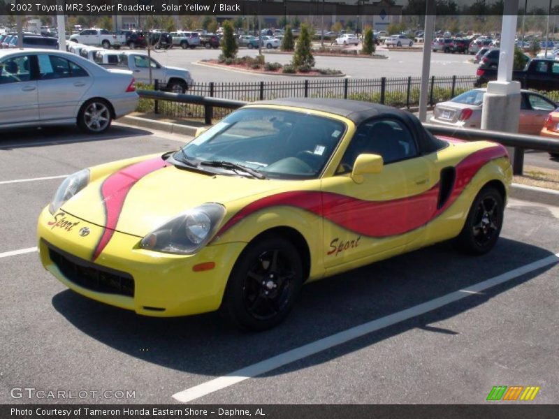 Solar Yellow / Black 2002 Toyota MR2 Spyder Roadster