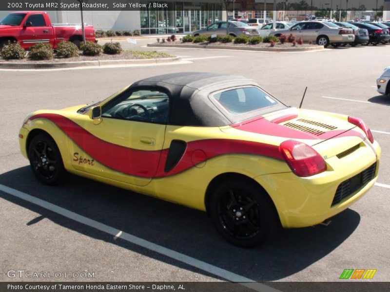 Solar Yellow / Black 2002 Toyota MR2 Spyder Roadster