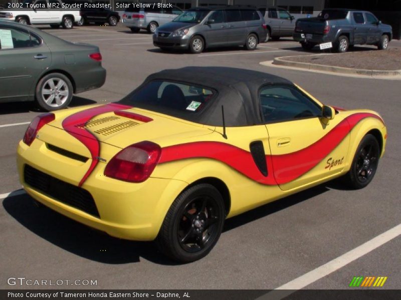 Solar Yellow / Black 2002 Toyota MR2 Spyder Roadster