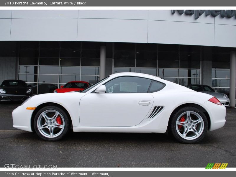 Carrara White / Black 2010 Porsche Cayman S