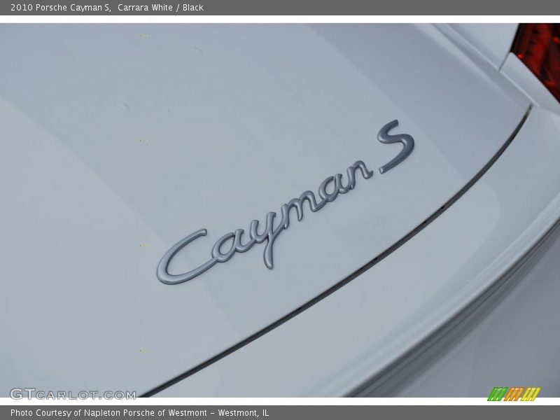 Carrara White / Black 2010 Porsche Cayman S