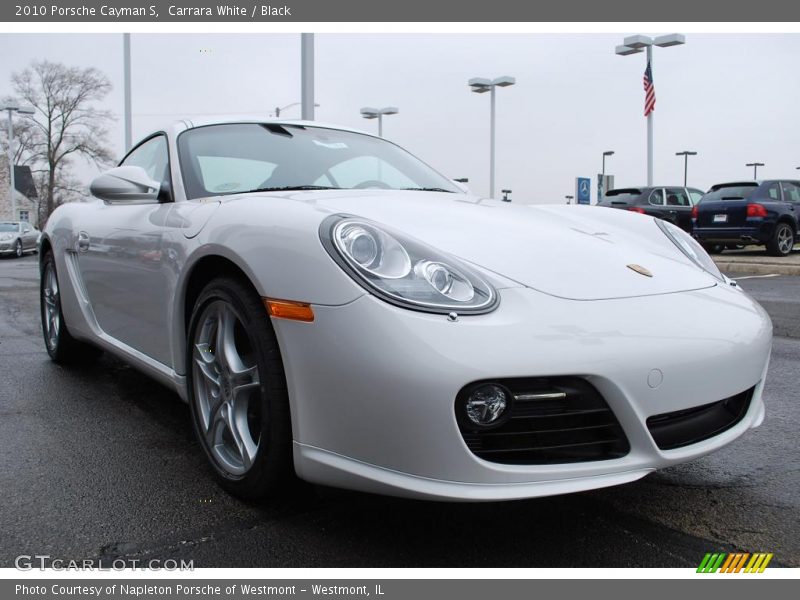 Carrara White / Black 2010 Porsche Cayman S