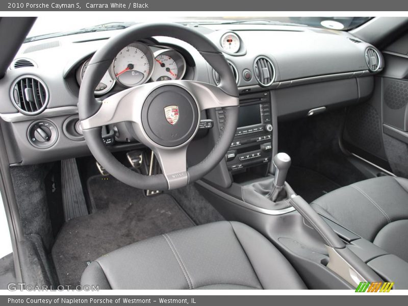Carrara White / Black 2010 Porsche Cayman S