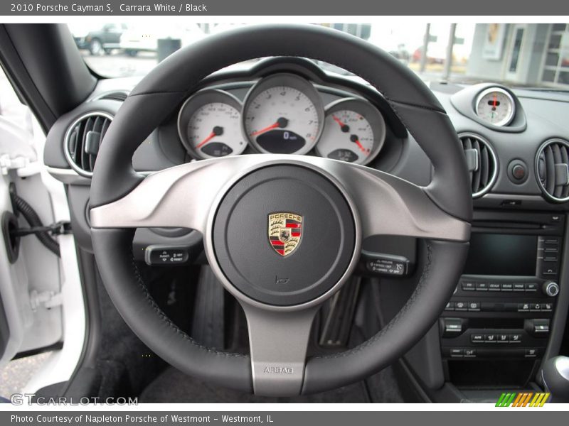Carrara White / Black 2010 Porsche Cayman S
