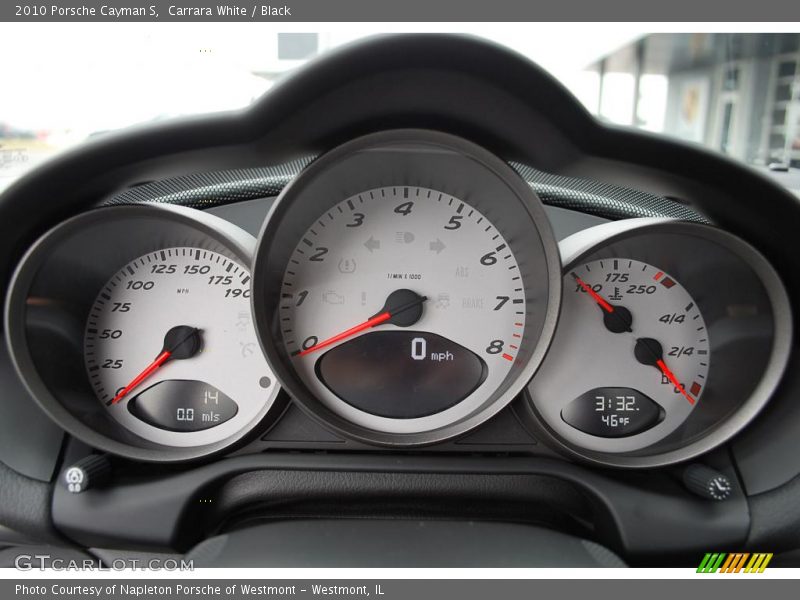 Carrara White / Black 2010 Porsche Cayman S