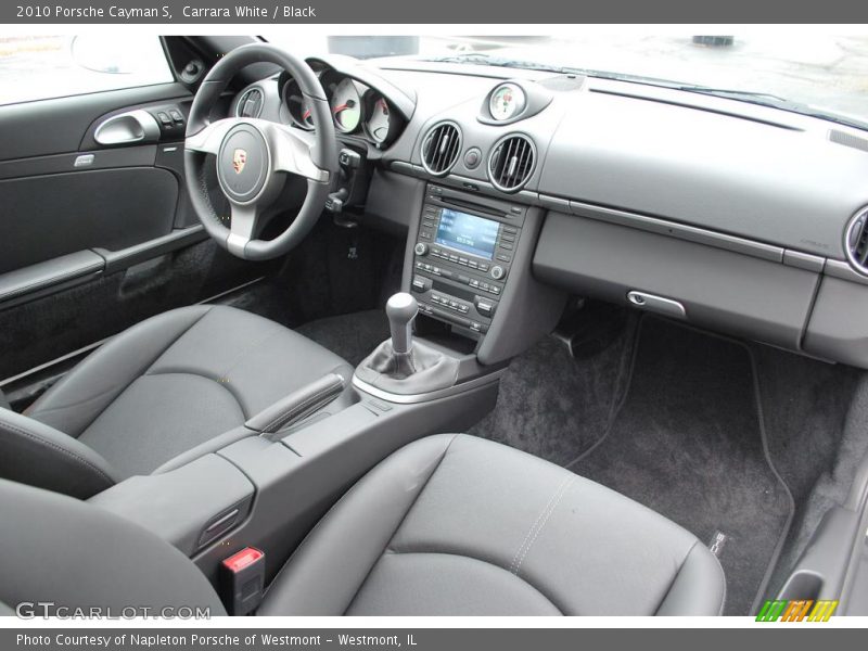 Carrara White / Black 2010 Porsche Cayman S