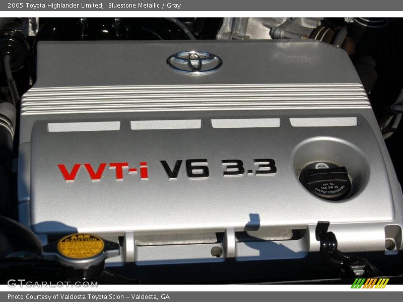 Bluestone Metallic / Gray 2005 Toyota Highlander Limited