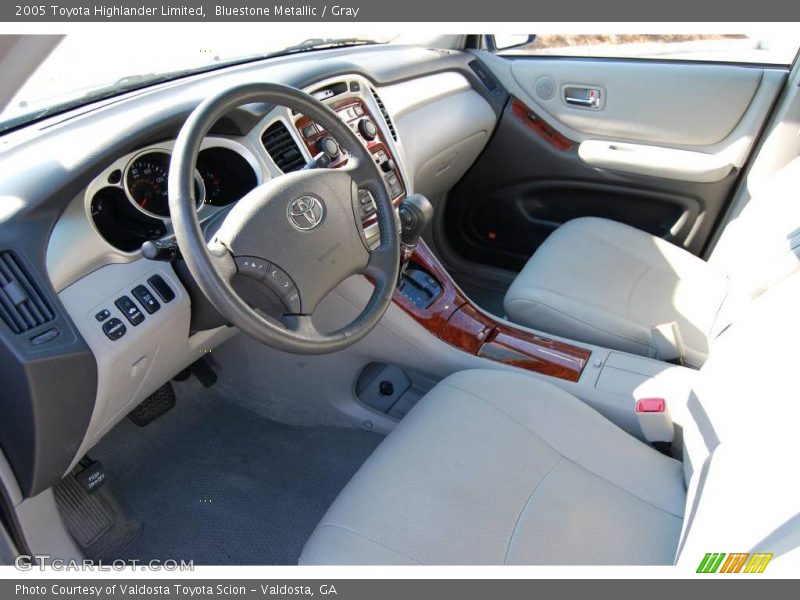 Bluestone Metallic / Gray 2005 Toyota Highlander Limited