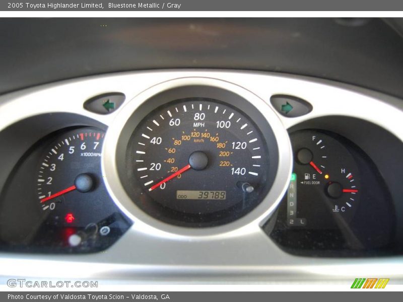 Bluestone Metallic / Gray 2005 Toyota Highlander Limited