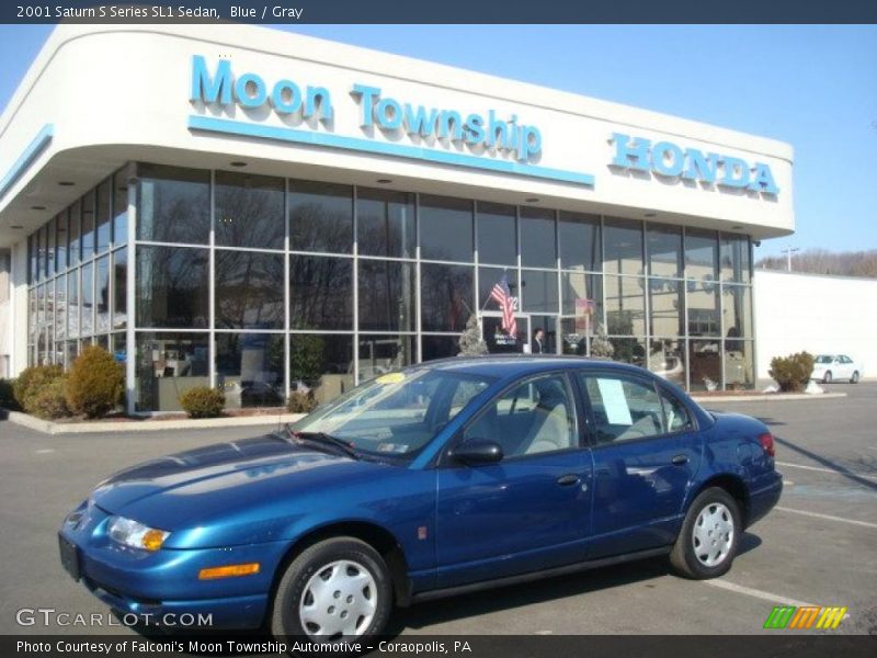 Blue / Gray 2001 Saturn S Series SL1 Sedan