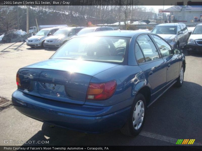 Blue / Gray 2001 Saturn S Series SL1 Sedan