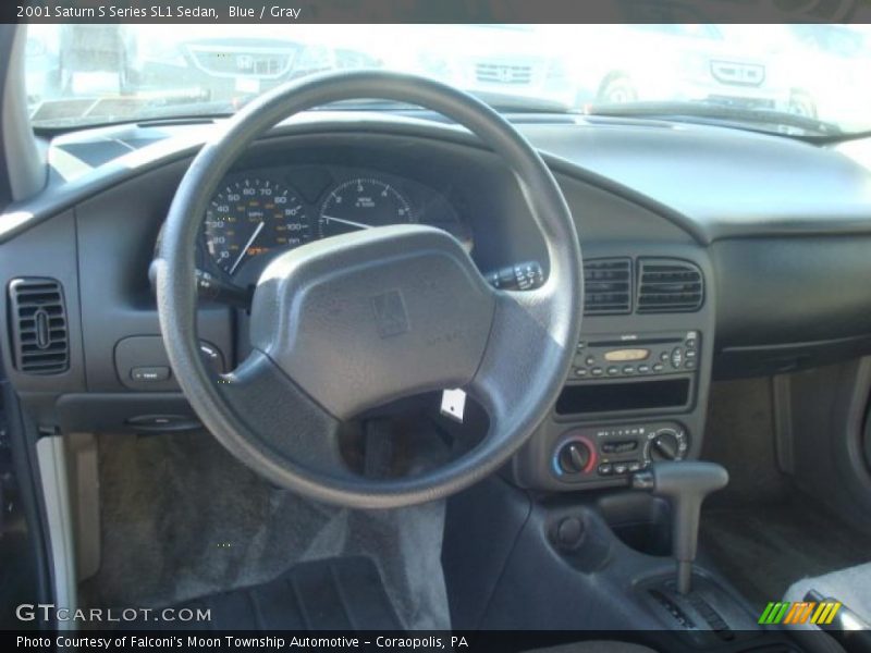 Blue / Gray 2001 Saturn S Series SL1 Sedan