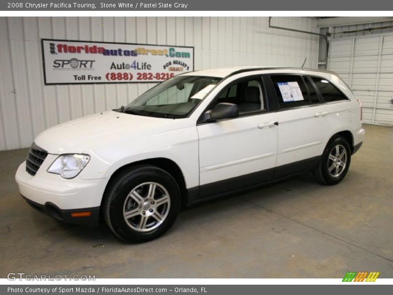 Stone White / Pastel Slate Gray 2008 Chrysler Pacifica Touring