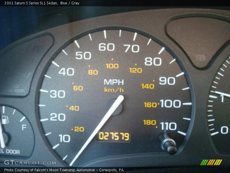 Blue / Gray 2001 Saturn S Series SL1 Sedan