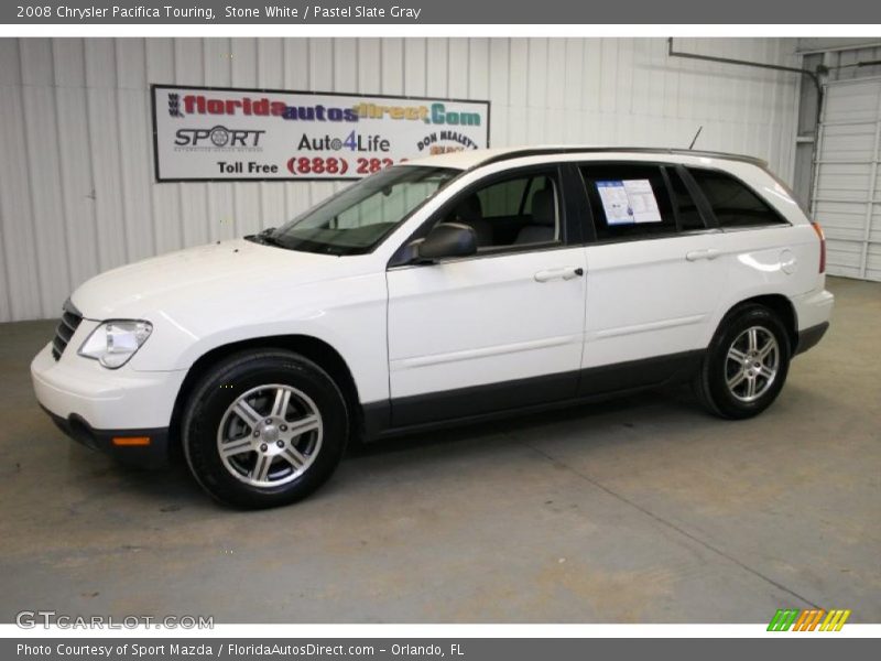 Stone White / Pastel Slate Gray 2008 Chrysler Pacifica Touring