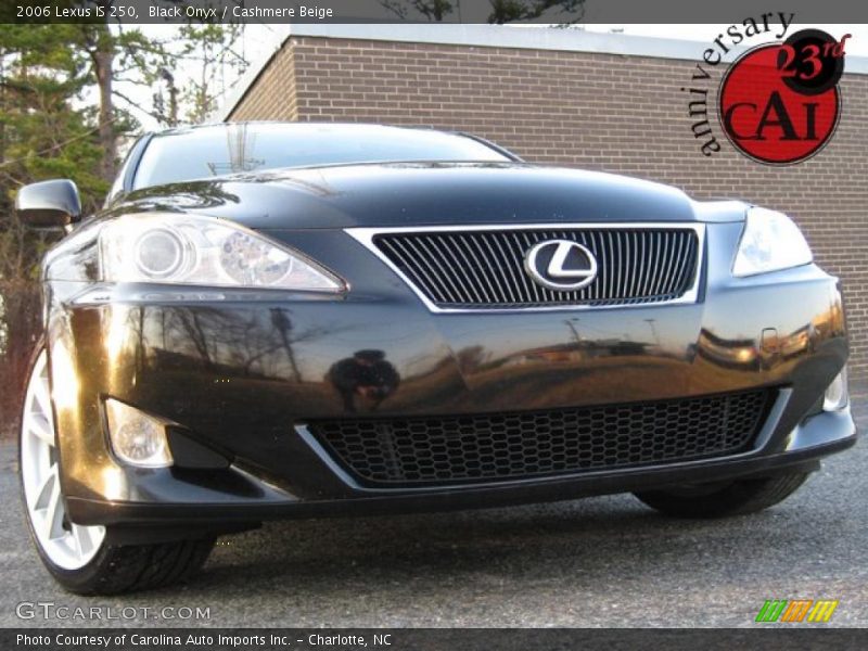 Black Onyx / Cashmere Beige 2006 Lexus IS 250