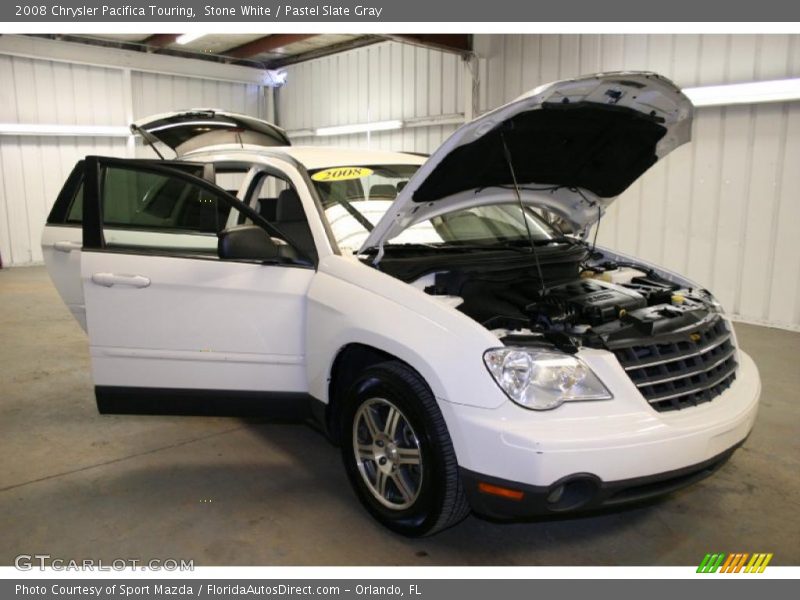 Stone White / Pastel Slate Gray 2008 Chrysler Pacifica Touring