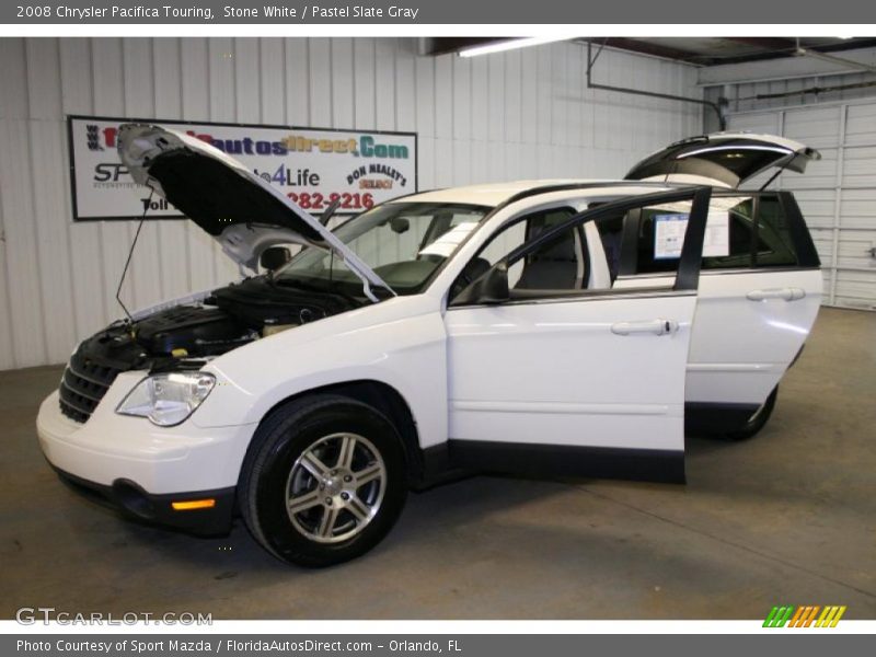 Stone White / Pastel Slate Gray 2008 Chrysler Pacifica Touring