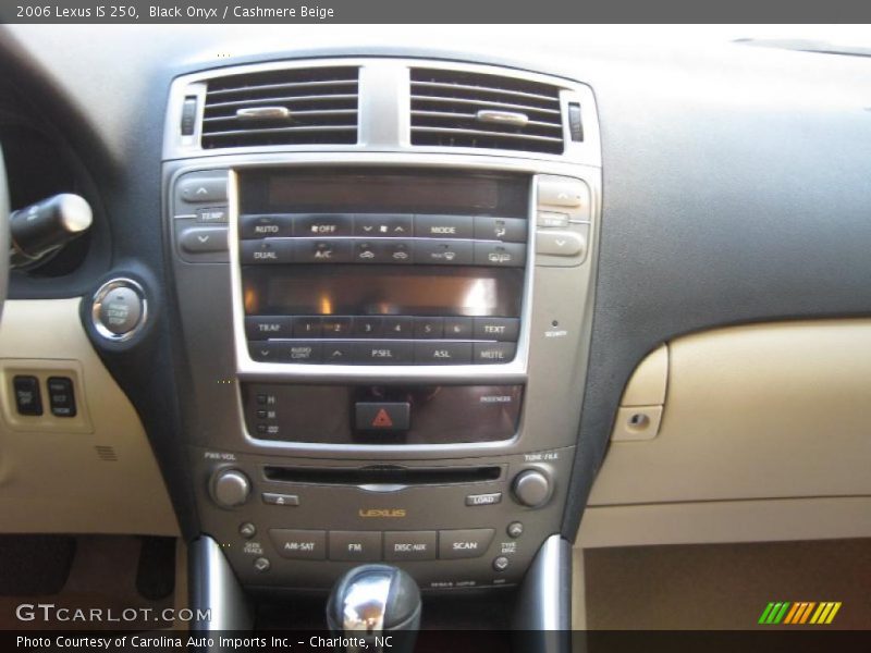Black Onyx / Cashmere Beige 2006 Lexus IS 250