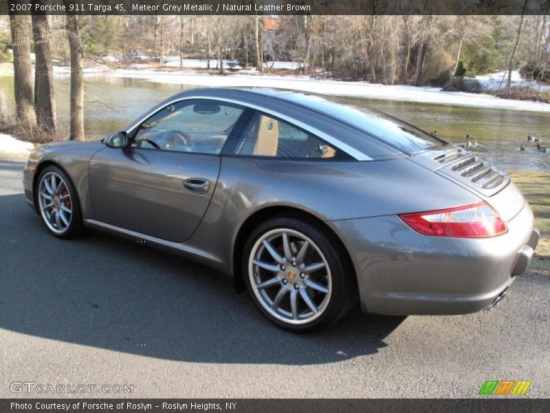 Meteor Grey Metallic / Natural Leather Brown 2007 Porsche 911 Targa 4S