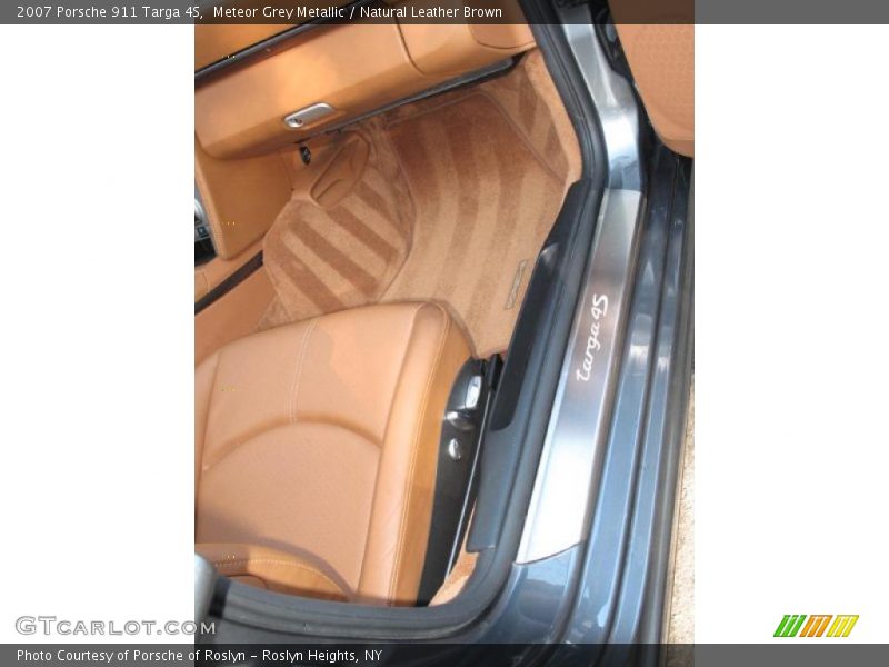 Meteor Grey Metallic / Natural Leather Brown 2007 Porsche 911 Targa 4S
