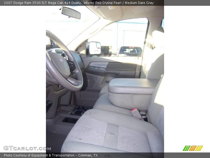 Inferno Red Crystal Pearl / Medium Slate Gray 2007 Dodge Ram 3500 SLT Mega Cab 4x4 Dually
