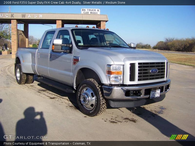 Silver Metallic / Medium Stone 2008 Ford F350 Super Duty FX4 Crew Cab 4x4 Dually