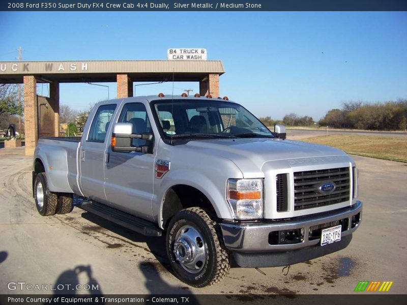 Silver Metallic / Medium Stone 2008 Ford F350 Super Duty FX4 Crew Cab 4x4 Dually