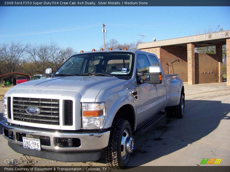 Silver Metallic / Medium Stone 2008 Ford F350 Super Duty FX4 Crew Cab 4x4 Dually