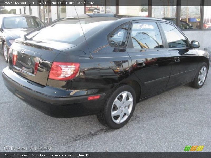 Ebony Black / Gray 2006 Hyundai Elantra GLS Hatchback