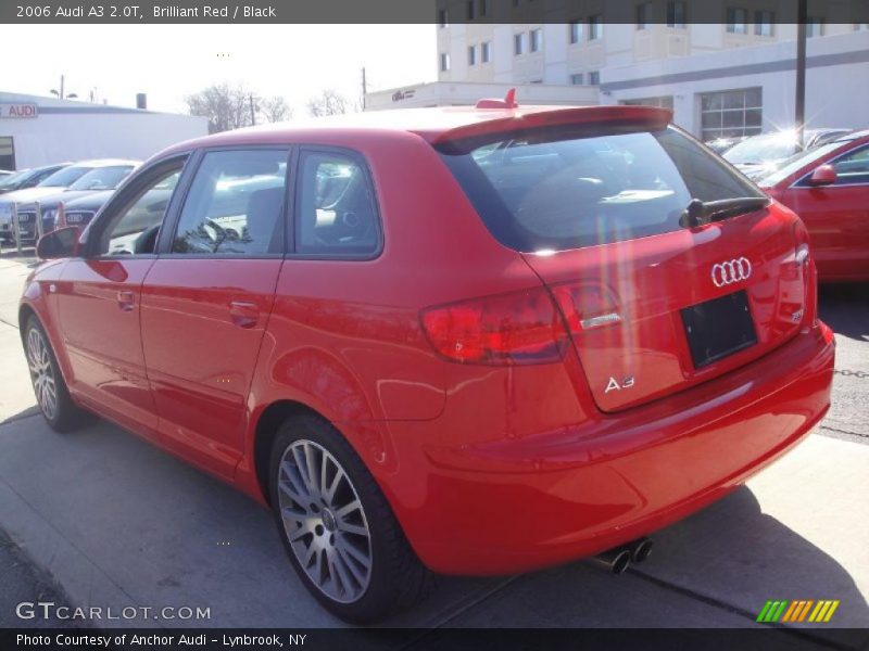 Brilliant Red / Black 2006 Audi A3 2.0T