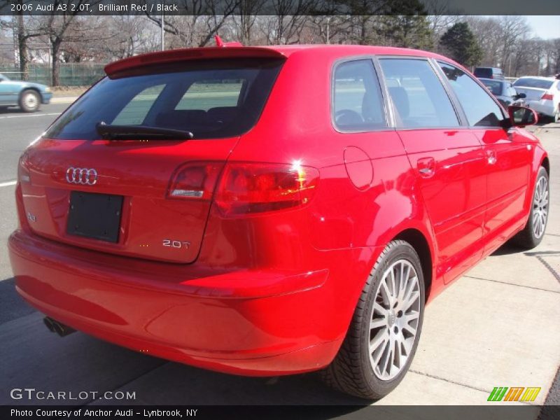 Brilliant Red / Black 2006 Audi A3 2.0T