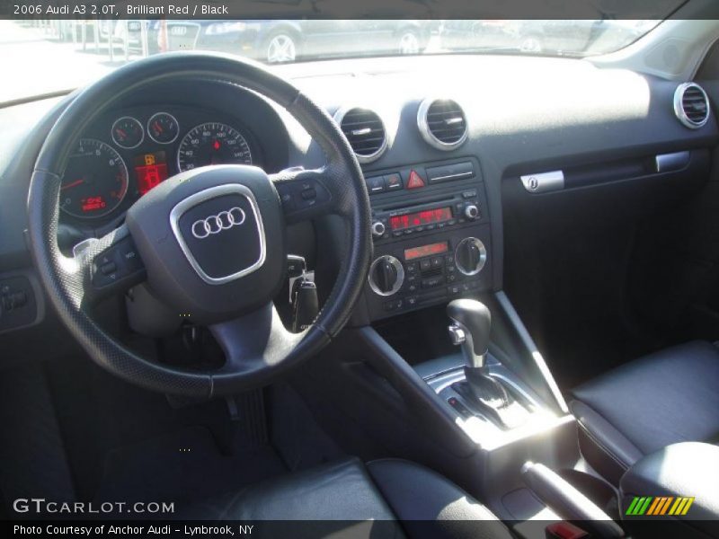 Brilliant Red / Black 2006 Audi A3 2.0T