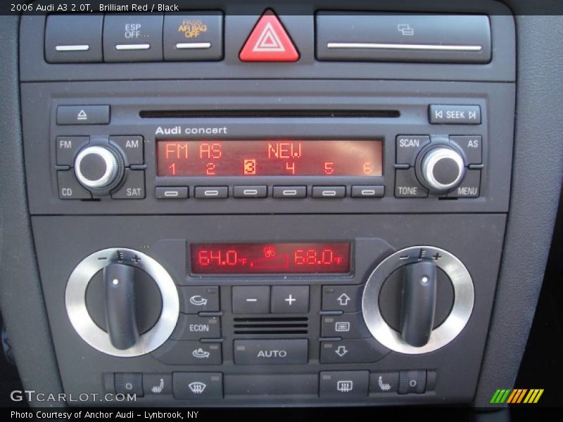 Brilliant Red / Black 2006 Audi A3 2.0T