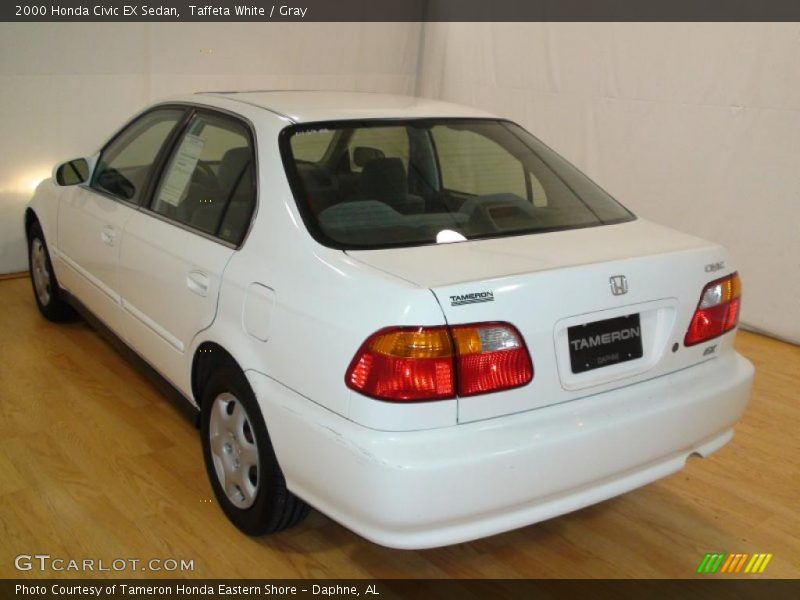 Taffeta White / Gray 2000 Honda Civic EX Sedan