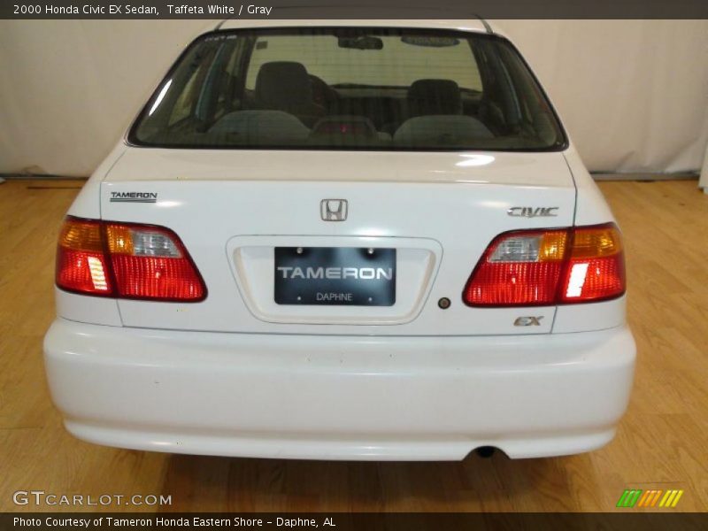 Taffeta White / Gray 2000 Honda Civic EX Sedan