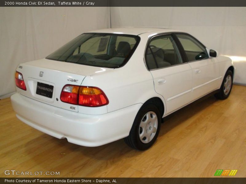 Taffeta White / Gray 2000 Honda Civic EX Sedan