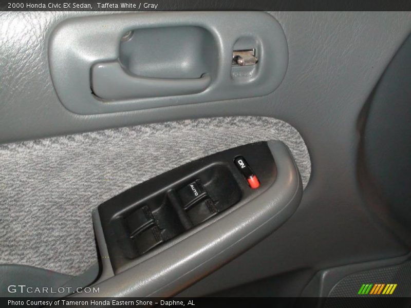 Taffeta White / Gray 2000 Honda Civic EX Sedan