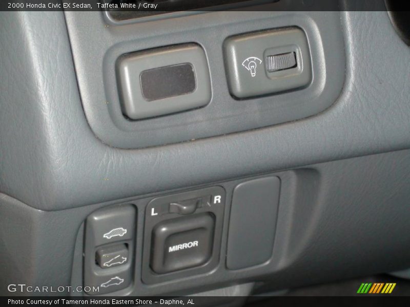 Taffeta White / Gray 2000 Honda Civic EX Sedan