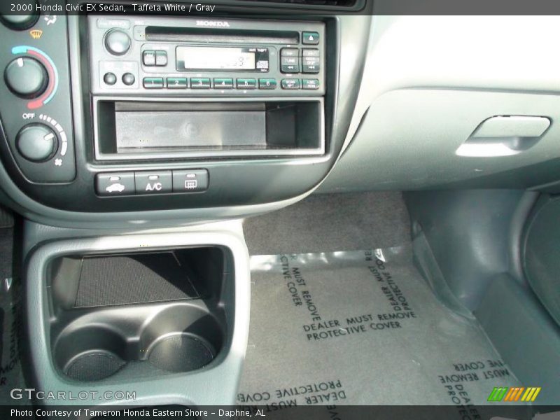 Taffeta White / Gray 2000 Honda Civic EX Sedan