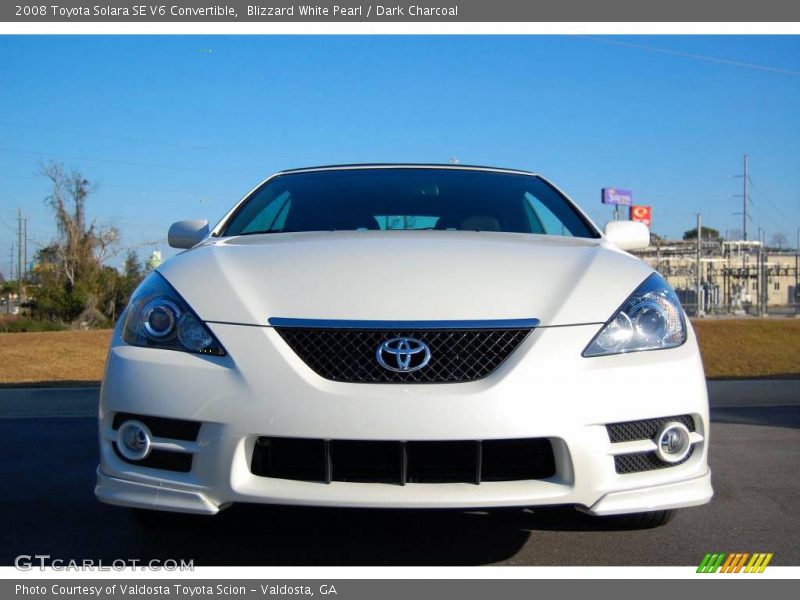 Blizzard White Pearl / Dark Charcoal 2008 Toyota Solara SE V6 Convertible