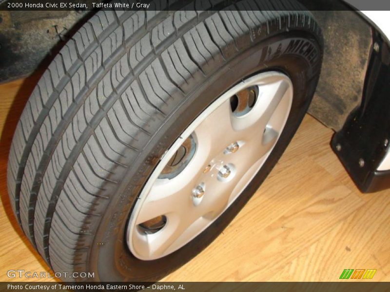 Taffeta White / Gray 2000 Honda Civic EX Sedan