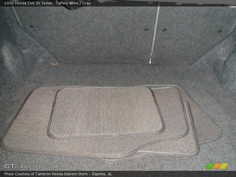 Taffeta White / Gray 2000 Honda Civic EX Sedan