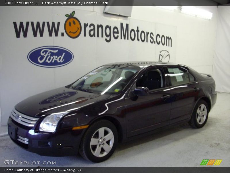 Dark Amethyst Metallic / Charcoal Black 2007 Ford Fusion SE