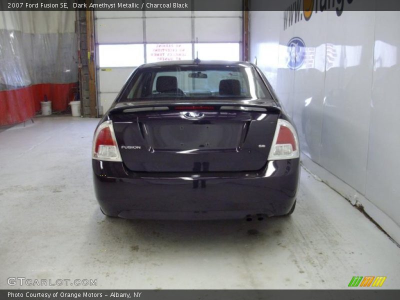 Dark Amethyst Metallic / Charcoal Black 2007 Ford Fusion SE