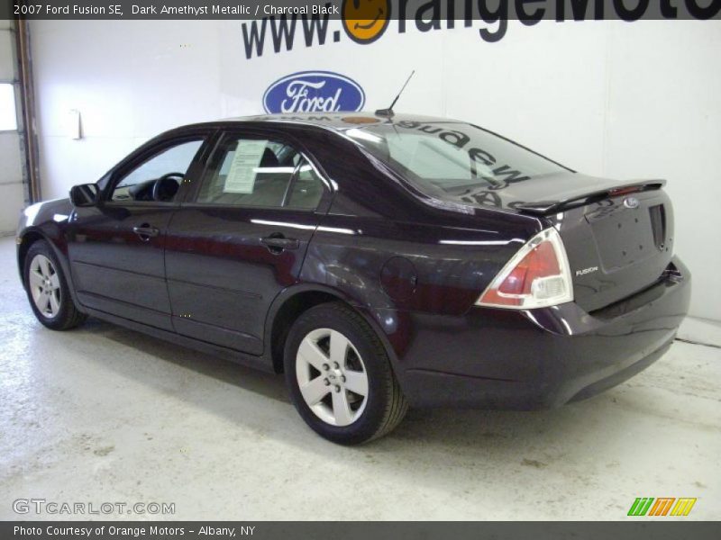 Dark Amethyst Metallic / Charcoal Black 2007 Ford Fusion SE