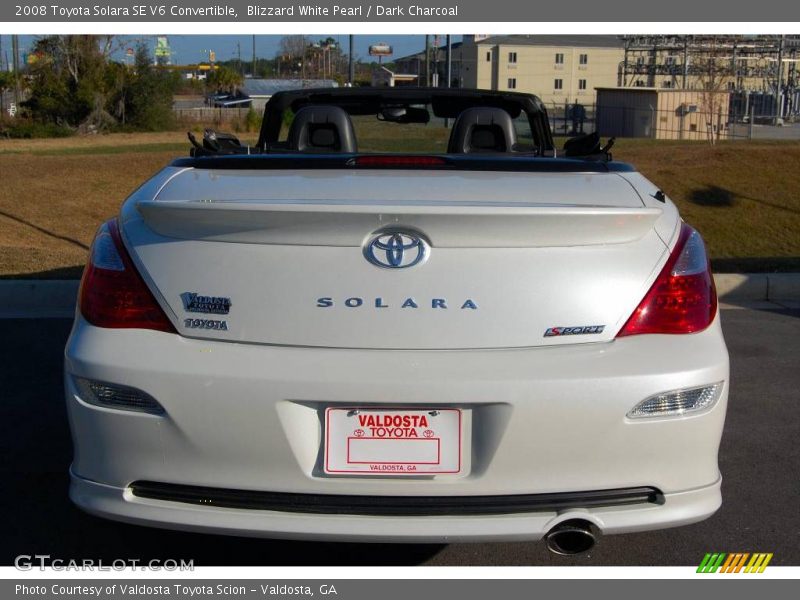 Blizzard White Pearl / Dark Charcoal 2008 Toyota Solara SE V6 Convertible